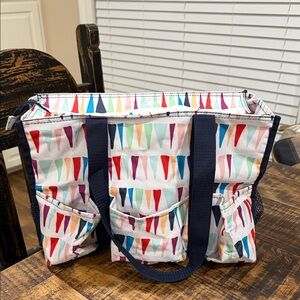 Thirty-One Colorful Patterned Tote Bag
